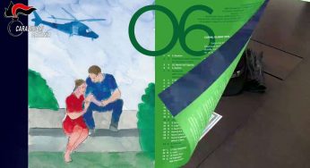 Carlo Lucarelli e il Maestro Sandro Chia per il Calendario Storico dell’Arma 2022