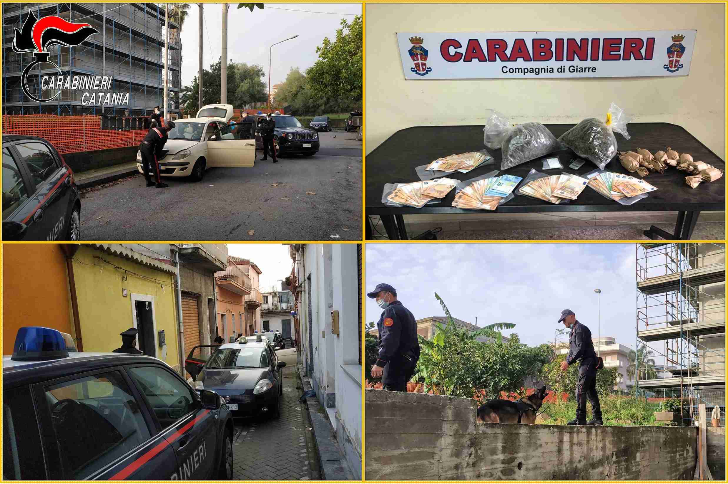 Giarre: Vasto servizio anticrimine coordinato: un arresto e due denunce