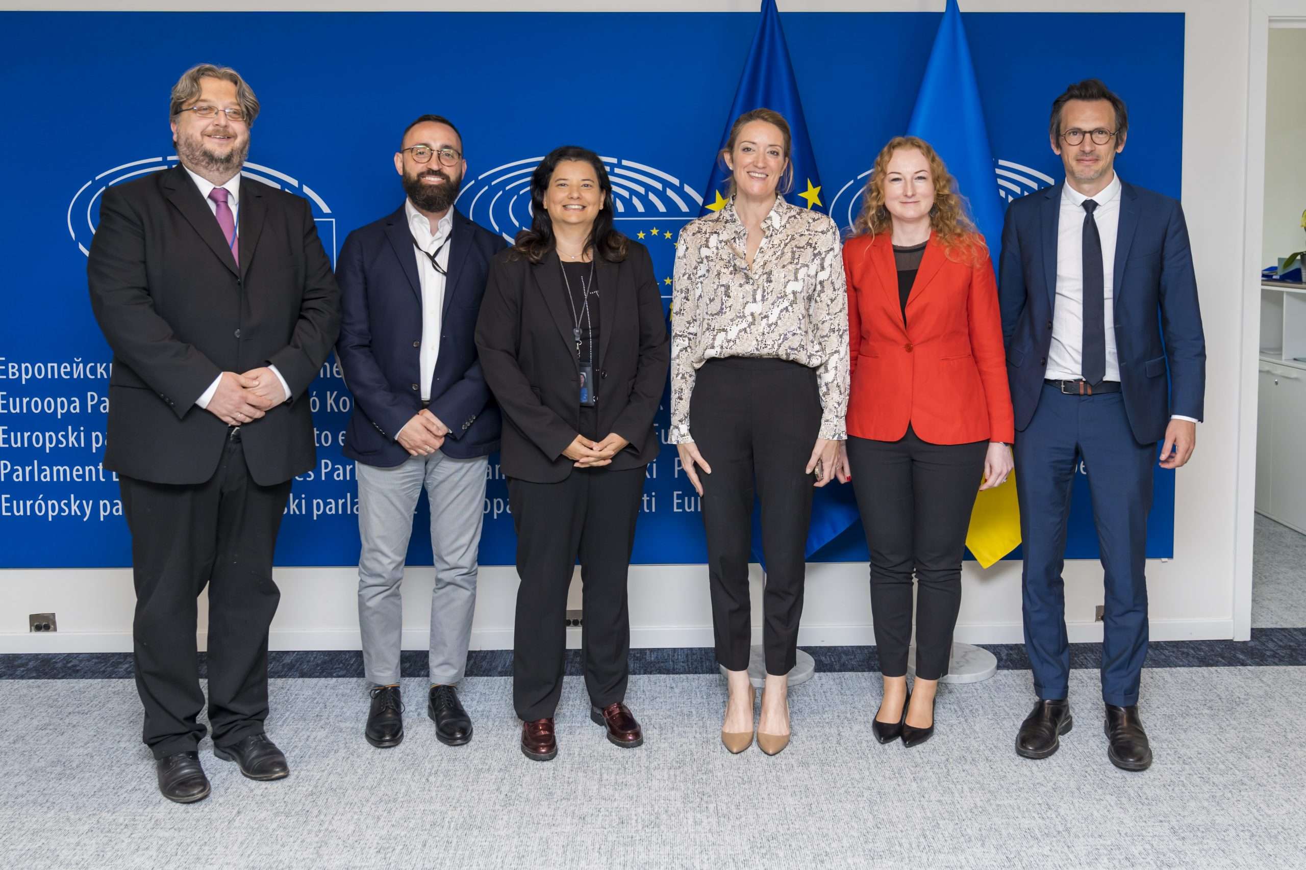 Bruxelles: gli assistenti parlamentari ricevuti dalla Presidente Metsola, una siciliana in prima linea