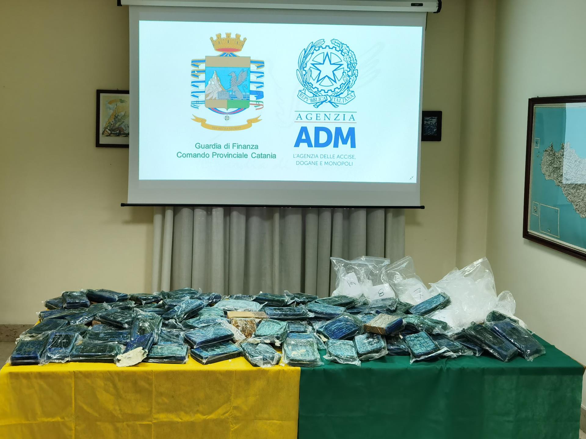 Maxi sequestro di cocaina al porto di Catania