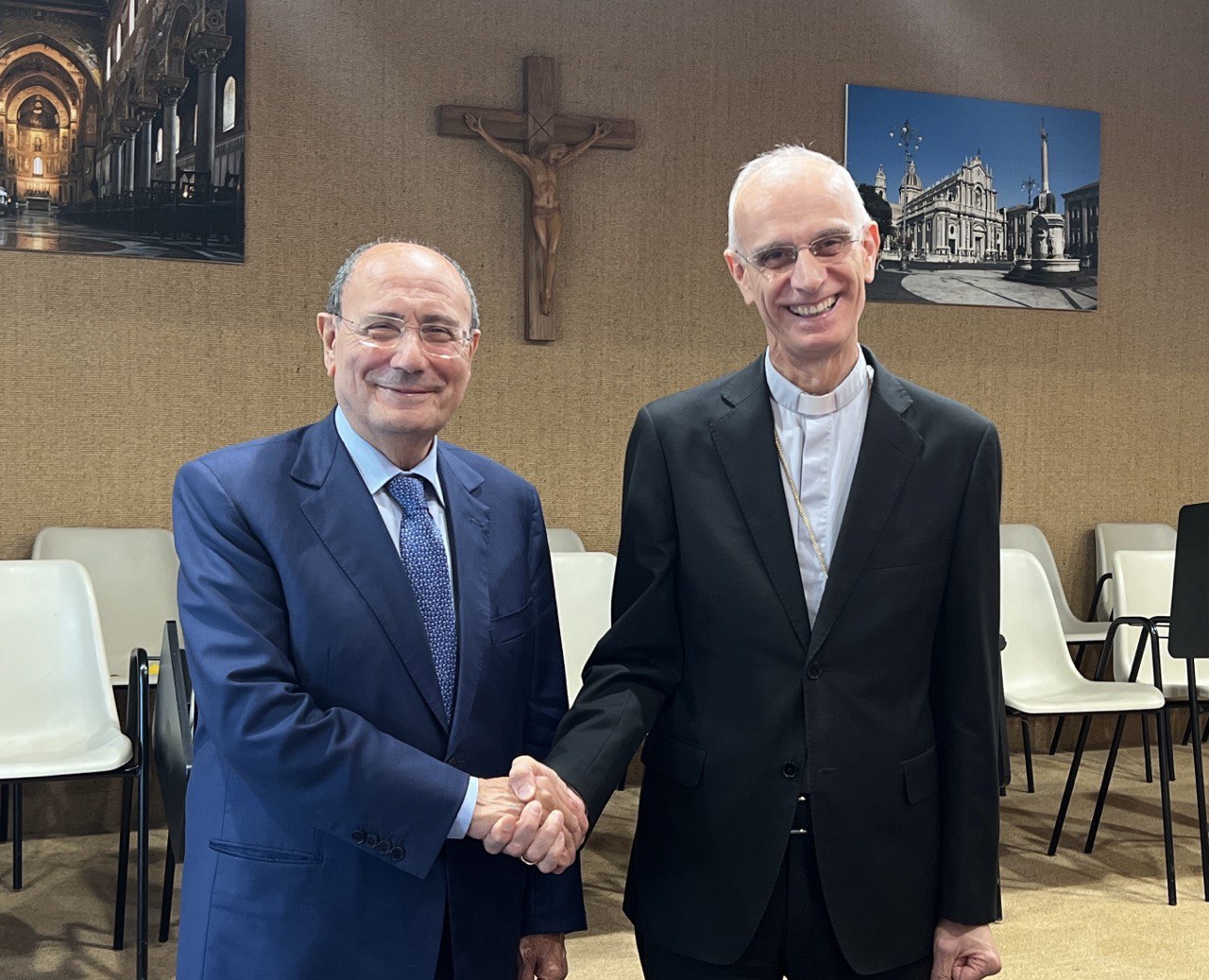 Il governatore Siciliano incontra Mons.Raspanti