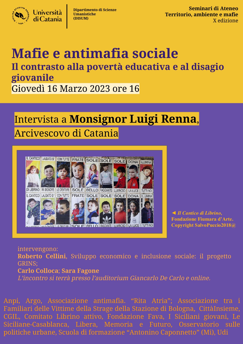 Monsignor Renna ospite d’eccezione al seminario su povertà educativa e disagio giovanile