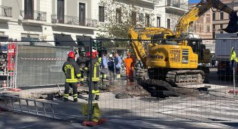 Fuga di gas paralizza Piazza Verga