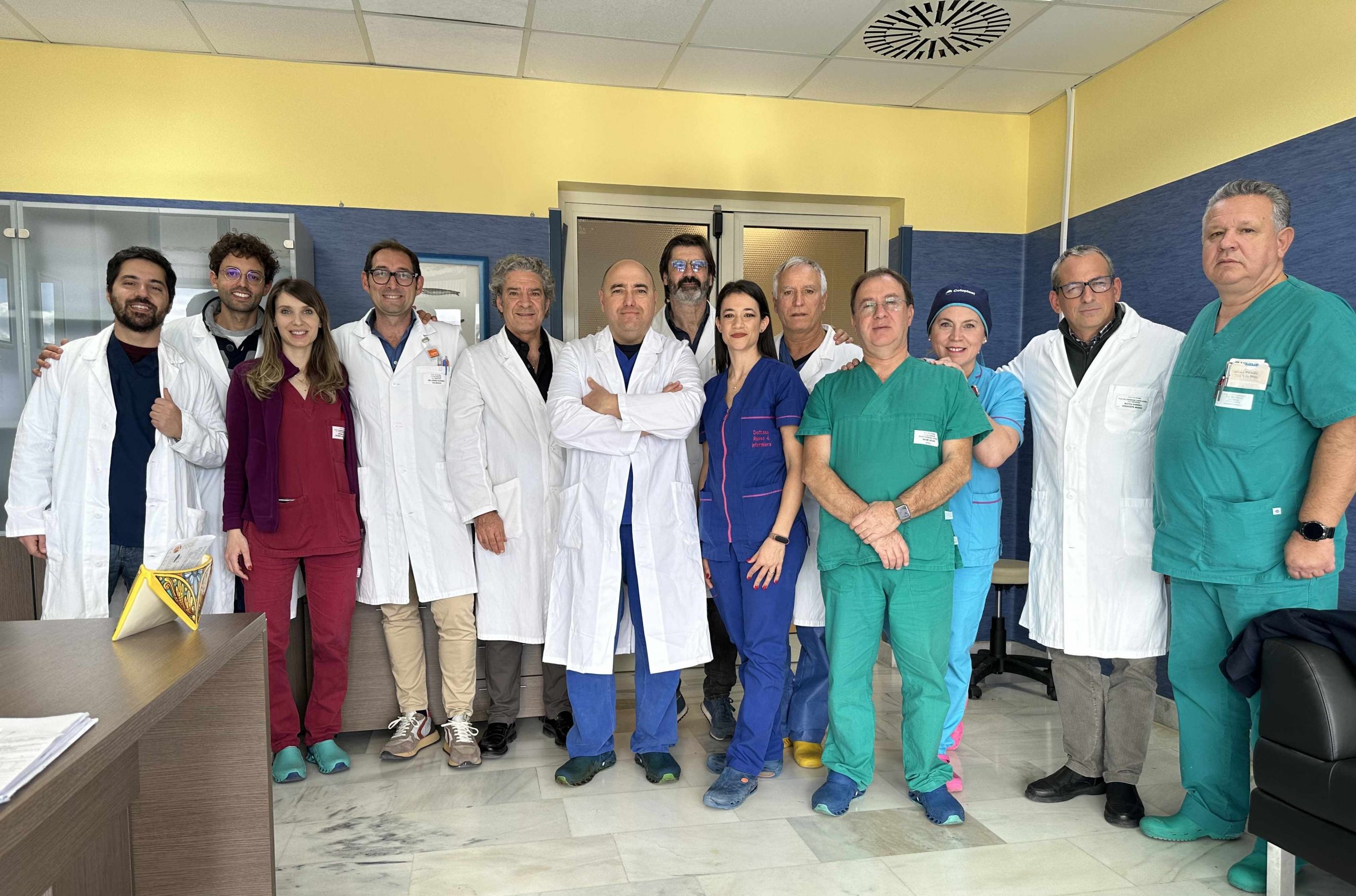 Caltagirone, operato con successo raro tumore alla tibia