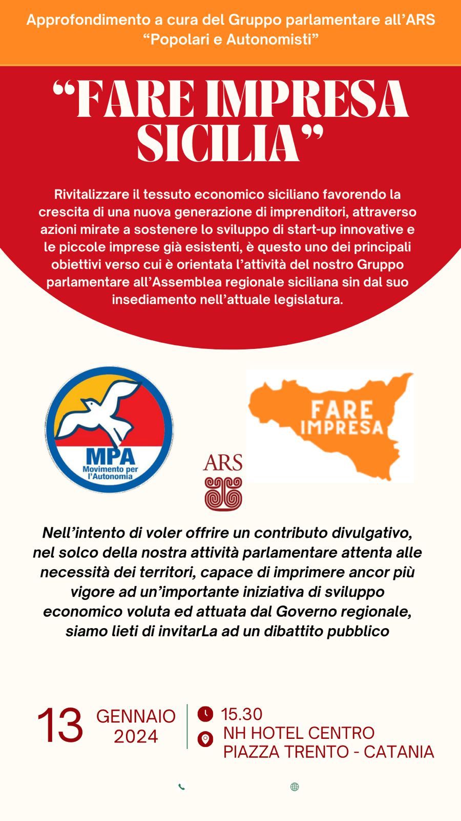 Avviso fare impresa in Sicilia, dibattito con i deputati regionali del Mpa