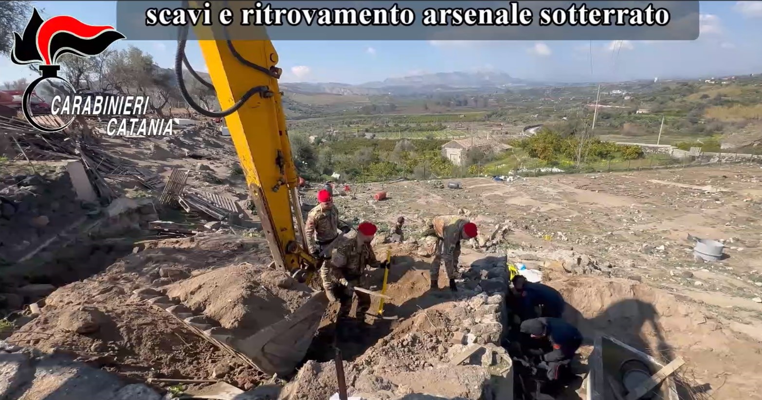 Paternò, rinvenuto arsenale a disposizione della mafia