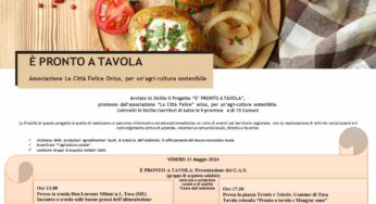 “È Pronto a Tavola” fa tappa a Tusa per promuovere la sana nutrizione e i prodotti locali