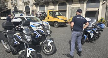 Catania, maxi operazione interforze: sequestrati scooter elettrici truccati e 150 chili di uva senza tracciabilità
