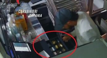 Gravina di Catania furto bar distributore via Etnea Fiat Panda rubata denunciati
