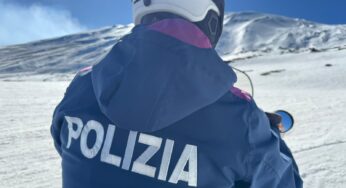 Etna Nord, controlli della Polizia di Stato a Piano Provenzana: soccorsi 7 sciatori e sanzionate irregolarità