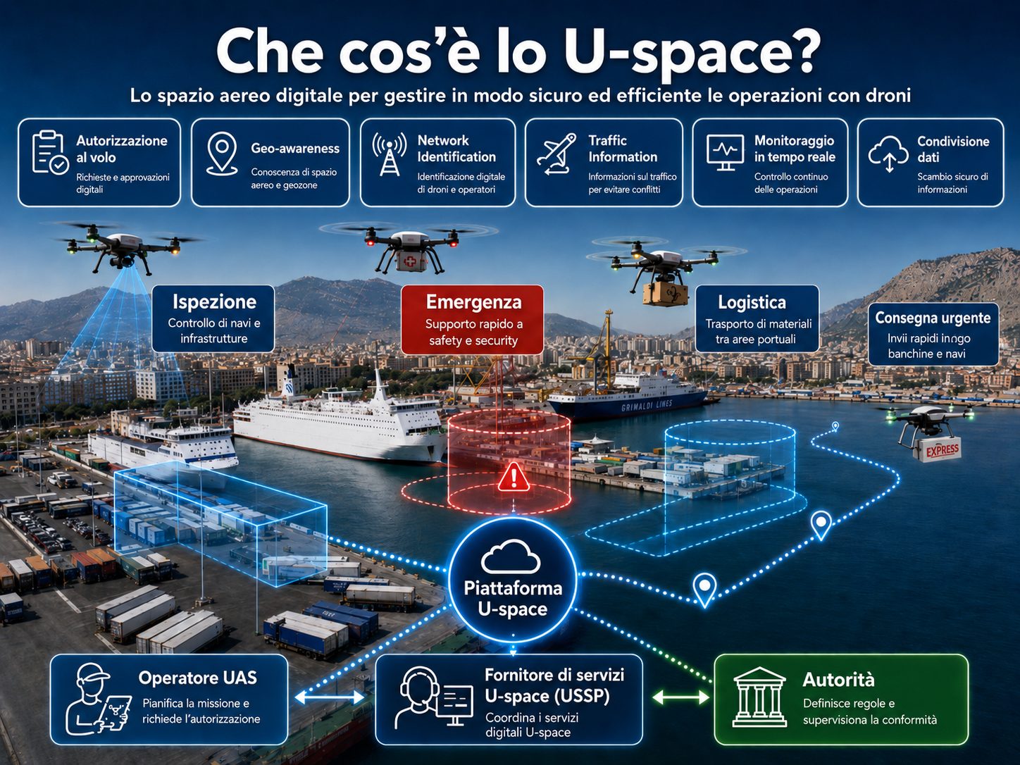 Autorità Portuale firma protocollo con startup per droni nello scalo palermitano