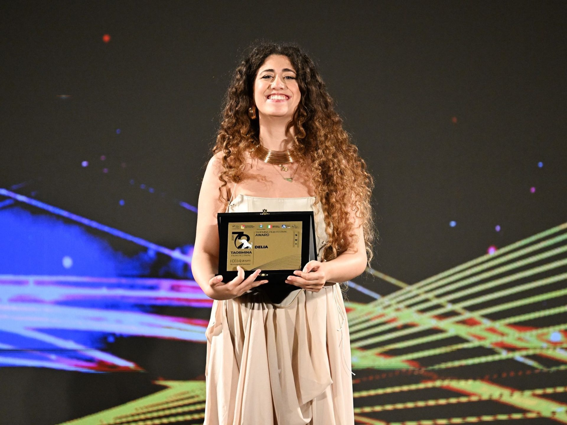 Delia ospite al Taormina Film Festival e protagonista al Teatro Antico