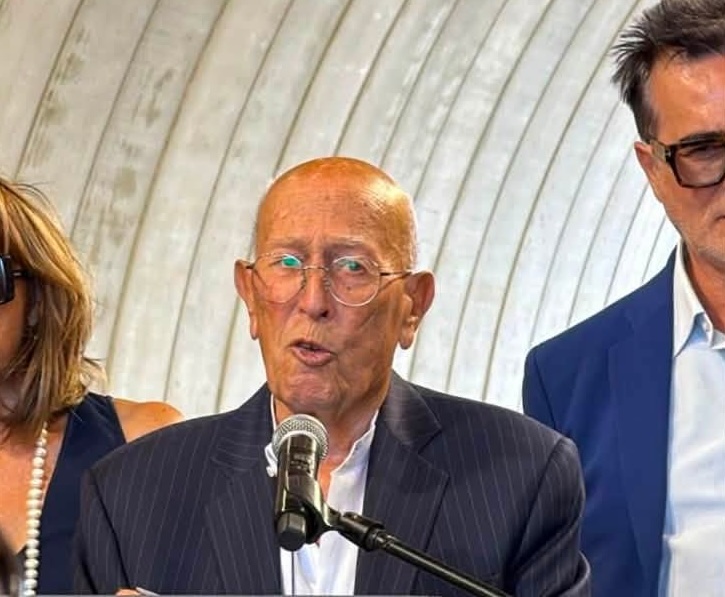 Pino Firrarello all'inaugurazione della statale 284 a Bronte